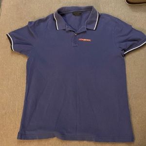 Light Blue Prada Collard Shirt